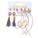 Women's Earrings Set Tassel Pearl Earrings For Women
