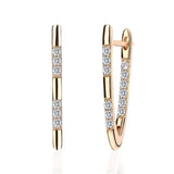 V Shape Golden Earrings, Women Jewelry