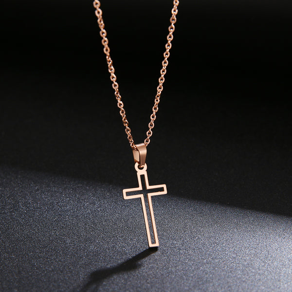 Chain Cross Necklace, Women's Jewelry