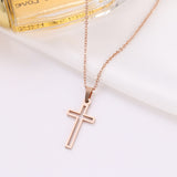 Chain Cross Necklace, Women's Jewelry