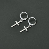 Small Cross Drop Dangle Earrings, Women/Men's  Jewelry