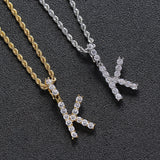 Tennis Letter Necklaces, Men's  Jewelry