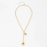 Coin Long Chain Necklace, Women's Jewelry