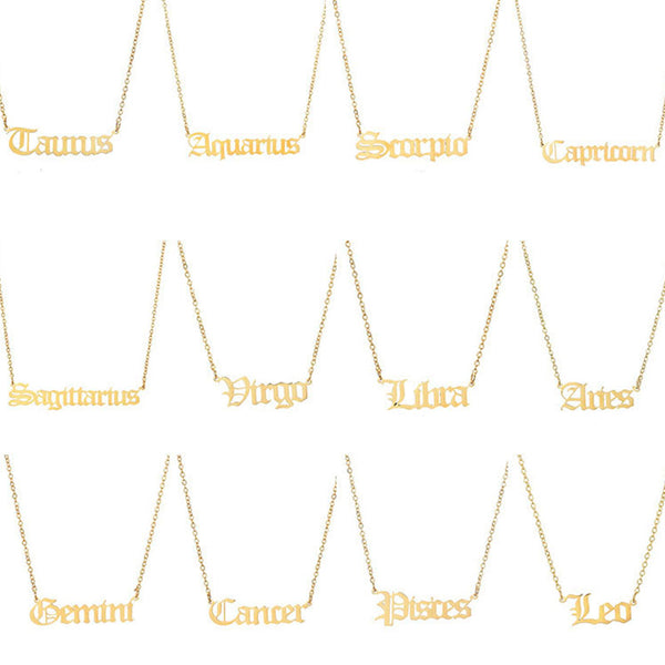 Old English Pendant Necklace, Women's Jewelry