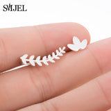 Leaf Geometric Earrings, Women's Jewelry