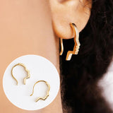 Leaf Geometric Earrings, Women's Jewelry