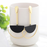Summer Style Golden Drop Earrings, Women's Jewelry