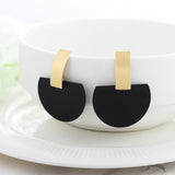 Summer Style Golden Drop Earrings, Women's Jewelry