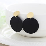Summer Style Golden Drop Earrings, Women's Jewelry