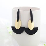 Summer Style Golden Drop Earrings, Women's Jewelry