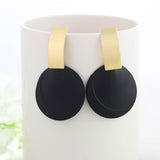 Summer Style Golden Drop Earrings, Women's Jewelry