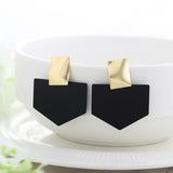 Summer Style Golden Drop Earrings, Women's Jewelry