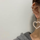 Gold Heart  Earrings,Women Jewelry