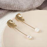 Pearl Round Earrings, Women Jewelry