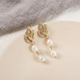 Pearl Round Earrings, Women Jewelry