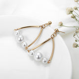 Pearl Round Earrings, Women Jewelry