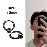 Steel Stud Earrings, Men's Jewelry