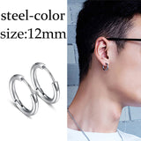 Steel Stud Earrings, Men's Jewelry