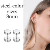 Steel Stud Earrings, Men's Jewelry