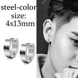 Steel Stud Earrings, Men's Jewelry