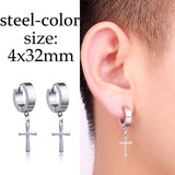 Steel Stud Earrings, Men's Jewelry