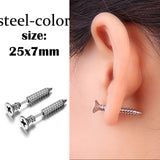 Steel Stud Earrings, Men's Jewelry