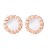 Crystal Round Earrings, Women's Jewelry