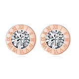 Crystal Round Earrings, Women's Jewelry