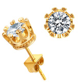 Crystal Round Earrings, Women's Jewelry