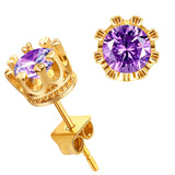 Crystal Round Earrings, Women's Jewelry