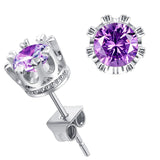 Crystal Round Earrings, Women's Jewelry