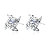 Crystal Round Earrings, Women's Jewelry