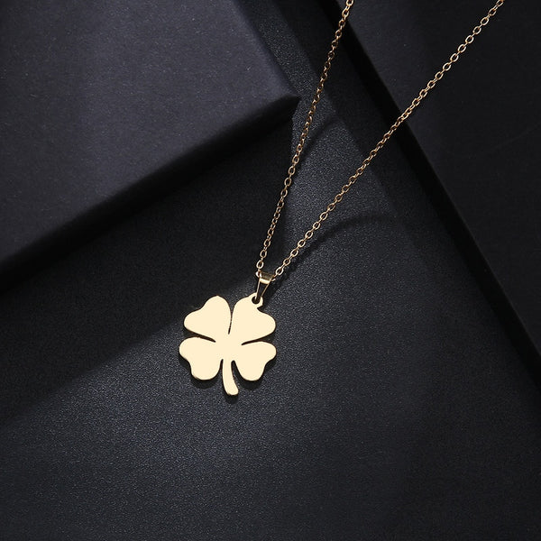 Lucky Leaf Necklace, Women/Man Jewelry