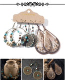 Multiple Boho Ethnic Dangle Earrings for Women