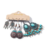Multiple Boho Ethnic Dangle Earrings for Women