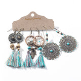 Multiple Boho Ethnic Dangle Earrings for Women