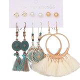 Multiple Boho Ethnic Dangle Earrings for Women
