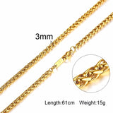 Gold Chain Necklace, Men's Jewelry