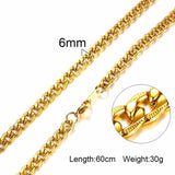Gold Chain Necklace, Men's Jewelry