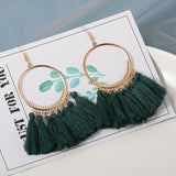 Fashion Bohemian Silk Earrings, Women's  Jewelry