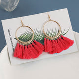 Fashion Bohemian Silk Earrings, Women's  Jewelry