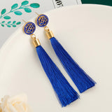 Fashion Bohemian Silk Earrings, Women's  Jewelry