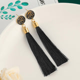 Fashion Bohemian Silk Earrings, Women's  Jewelry