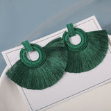 Fashion Bohemian Silk Earrings, Women's  Jewelry