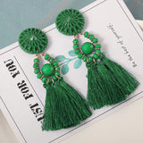 Fashion Bohemian Silk Earrings, Women's  Jewelry