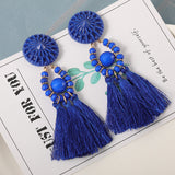 Fashion Bohemian Silk Earrings, Women's  Jewelry