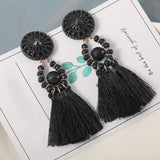 Fashion Bohemian Silk Earrings, Women's  Jewelry