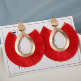 Fashion Bohemian Silk Earrings, Women's  Jewelry