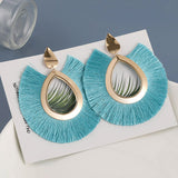 Fashion Bohemian Silk Earrings, Women's  Jewelry