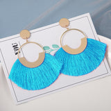 Fashion Bohemian Silk Earrings, Women's  Jewelry